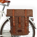 Suv o'tkazmaydigan retro velosiped pannier xalta